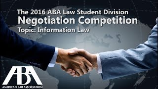 2016 ABA Negotiation Competition [upl. by Thomsen]