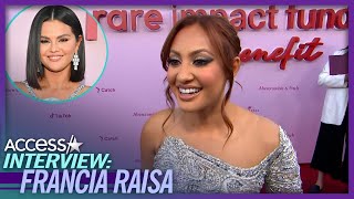 Francia Raisa PRAISES Selena Gomezs Mental Health Work [upl. by Cud]