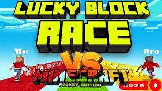 PLAYING MINECRAFT LUCKY BLOCK RACE WITH MY BRO  IN PE EP1 🔥 NN GAMING 18 😈 [upl. by Endora336]