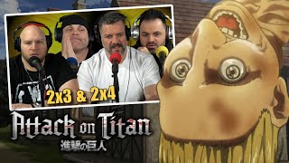 First time watching Attack on Titan reaction episodes 2x3 amp 2x4 Sub [upl. by Nabila]