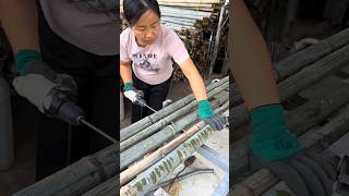 Making Bamboo Raft craft woodworking creativity [upl. by Nahaj]