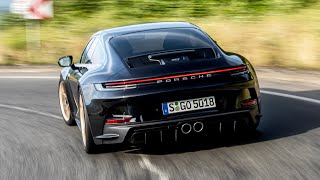 Porsche 992 GT3 Touring 2022  beautiful spec exterior interior amp sound JET BLACK [upl. by Nadaba]