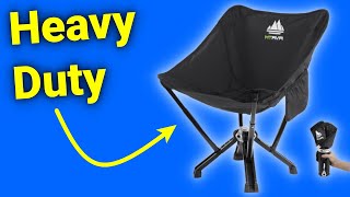 MTRVR Heavy Duty PackableFoldable Camping Chair Review [upl. by Ecienal671]