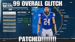 UPDATE instant max 99 overall glitch in college football 25 road to glory AFTER UPDATE [upl. by Sundin]