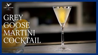 GREY GOOSE Martini Cocktail [upl. by Ahnavas430]