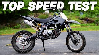 ORION 125cc Pit Bike TOP SPEED TEST [upl. by Fezoj]