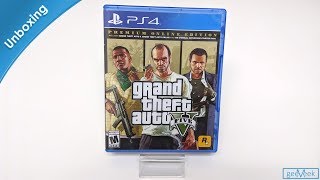 Grand Theft Auto V Premium Online Edition  PS4 Unboxing [upl. by Epperson]