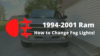 How to Replace Fog Lights on a 19942001 Dodge Ram [upl. by Lilith963]