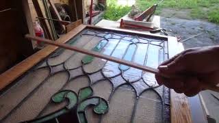 Leaded stain glass brace [upl. by Enella]