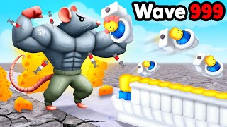 Upgrading MUSCLE RAT TO MAX Tower Defense [upl. by Sevik]