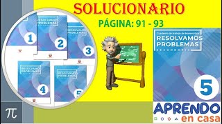 RESOLVAMOS PROBLEMAS 5  FICHA 7A  CAMPAÑA DE GRANDES OFERTAS Pág 9193 [upl. by Sewole81]