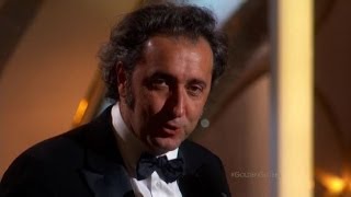 Sorrentino trionfa ai Golden Globes con La grande bellezza [upl. by Eelra]