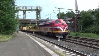 Altmark Rail Nohab 1131 komt met Strabag werktrein door Hamburg Harburg [upl. by Gilligan864]