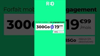 RED by SFR  Forfait Mobile sans engagement 300Go à 1999€ par mois [upl. by Nacnud]