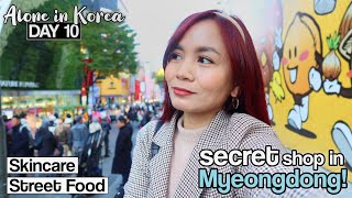 Shopping amp Street Food in MYEONGDONG KOREA ✨ [upl. by Alejo]