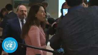 Malta on New Security Council Members Admission  Media Stakeout  United Nations [upl. by Akerdna71]