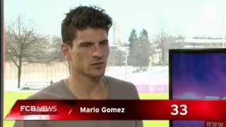 Mario Gomez in den FCB News [upl. by Snow]