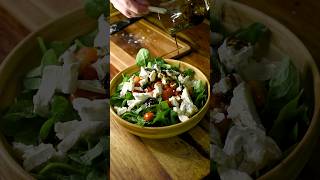 Goat Cheese Salad with Garlic Balsamico Dressing goatcheesesalad saladrecipe saladrecipes shorts [upl. by Aserret588]