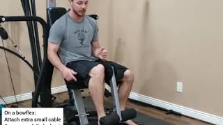 Seated Leg Extension Tips On a bowflex [upl. by Illib266]