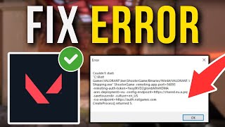 How To Fix Valorant Couldnt Start Error  Full Tutorial [upl. by Anelah463]