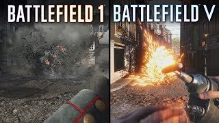 Battlefield V vs Battlefield 1  Direct Comparison [upl. by Rocker]