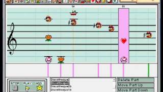 Rosario  Vampire Capu2 OP  Discotheque on Mario Paint [upl. by Jordana993]