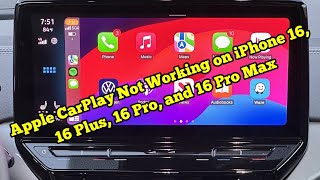 Apple CarPlay Not Working on iPhone 16 16 Plus 16 Pro and 16 Pro Max Fixed [upl. by Hole]