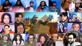 Godzilla Vs Kong Egypt Fight Scene Reaction Mashup  Godzilla x Kong The New Empire [upl. by Ahselaf514]