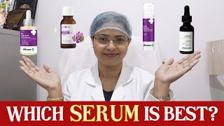 How to choose BEST serum  आपकी त्वचा के लिए बेस्ट Acne MarksOpen Poresglow brightness skin [upl. by Cia]