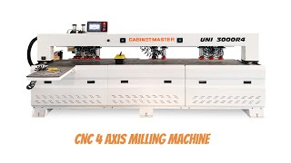 Cnc 4 Axis Milling Machine  UNI 3000R4 [upl. by Persis611]