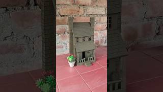 Miniature clay house making 🏠 ll clayhouse mudhouse [upl. by Kyl]