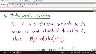 Lec1Chebyshevs InequalityProbability and Statistics [upl. by Drolet537]