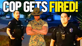 Cop Gets Fired After Apologizing To Army Sergeant [upl. by Demetris]