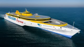 WORLD’S FIRST AND LARGEST HIGH SPEED PASSENGER TRIMARAN FERRY [upl. by Aydni]