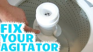 HOW TO FIX YOUR WASHING MACHINE AGITATOR THE EASY DIY REPLACE YOUR DOG AGITS [upl. by Resor]