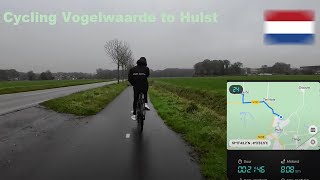 Cycling Vogelwaarde village to Hulst bus station Netherlands [upl. by Hillman]