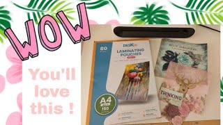 FANTASTIC LAMINATING IDEA  PAPERCRAFT  WOW YOULL LOVE IT [upl. by Sandler]