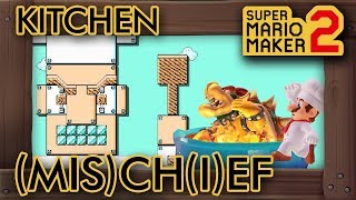 Super Mario Maker 2  Mario The Kitchen MisChief [upl. by Dalis]