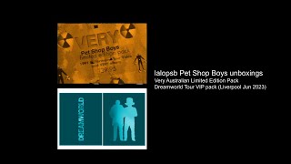 Lalopsb Pet shop boys unboxings  Very Australian Limited Pack  Dreamworld tour VIP Pack [upl. by Zellner]