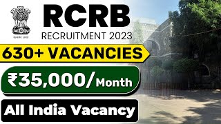 RCRB Recruitment 2023  Salary ₹35000  All India Vacancy  Complete Details [upl. by Silvestro512]