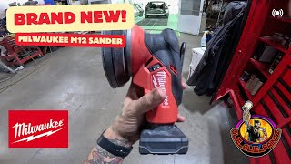 Brand new Milwaukee M12 DA sander reviewdemo [upl. by Christenson]