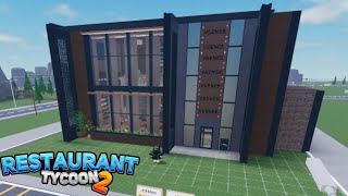 Restaurant Tycoon 2  speed build  start till finish  medium size restaurant  design 46 [upl. by Schechter]