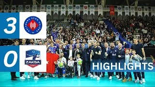 ZAKSA KędzierzynKoźle vs Halbank Ankara  CEV Champions League 20232024  Match Highlights [upl. by Ennayr]