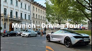 Scenic Drive In Munich Bavaria  🇩🇪 Germany 4K HDR  Autofahrt durch München Bayern Deutschland [upl. by Hutner]