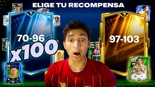 ▶️ 100 Picks PRORROGA 70 96 vs 2 PICKS 97  103 en FC MOBILE 25 [upl. by Karlen699]