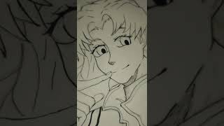 Dibujando a la Misato misatokatsuragi evangeliondibujo anime drawing [upl. by Vevine]