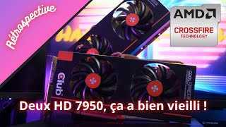 Je teste un Crossfire de deux HD 7950 Merci les pilotes AMD [upl. by Atenek364]