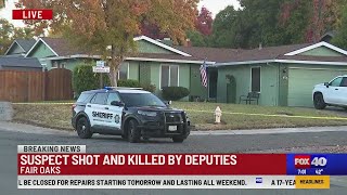 Man killed after shooting at deputies in Fair Oaks [upl. by Iarahs]