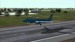 Vietnam Airlines VN840 A320200 Ho Chi Minh  Phnom Penh [upl. by Pedrotti442]