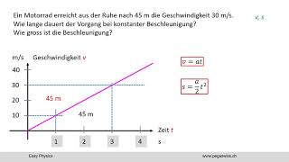 konstante Beschleunigung 3 [upl. by Egdamlat505]
